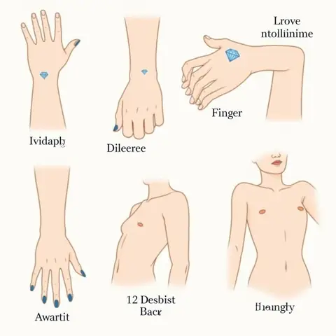 Vị Trí Xăm Hình Kim Cương Phổ Biến Và Ý Nghĩa Riêng
