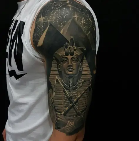 Tattoo Kim Tự Tháp Ai Cập