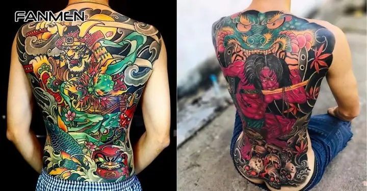 Hình Xăm Kín Lưng Đẹp Cho Nam Phong Cách Cổ Nhật
