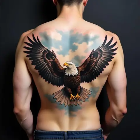 Hình Xăm Kín Lưng Phong Cách Tả Thực (realistic)