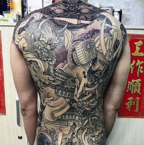 Những Hình Xăm Nhật Cổ Kín Lưng Cực “chất”, Cực Ngầu