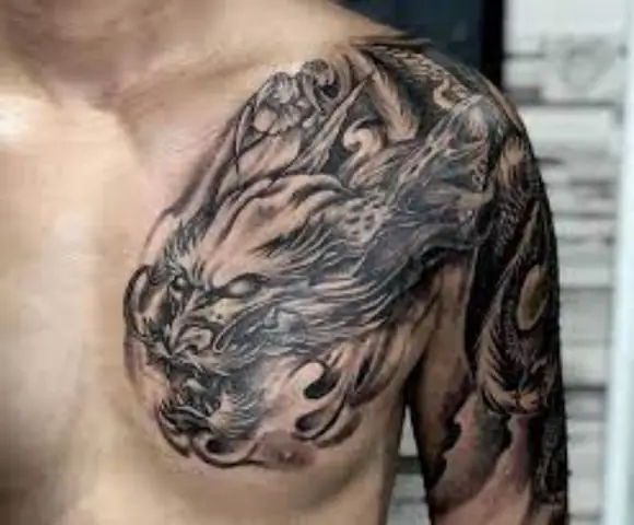 Hình Xăm Kỳ Lân Xuống Núi