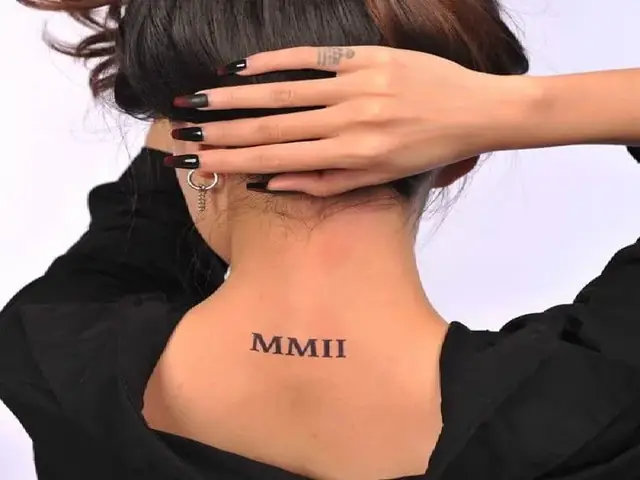 Vị Trí Xăm Hình Ký Tự La Mã
