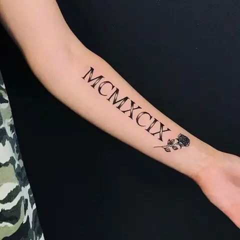 Vị Trí Xăm Hình Ký Tự La Mã