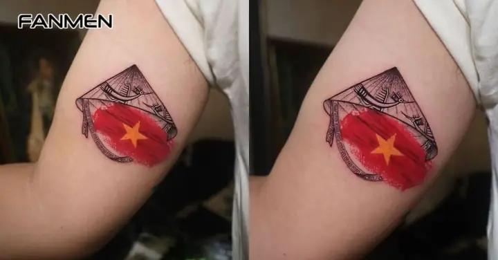 Hình Xăm Lá Cờ Việt Nam Ở Cánh Tay