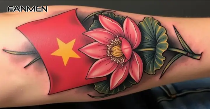 Hình Xăm Lá Cờ Việt Nam Ở Cánh Tay