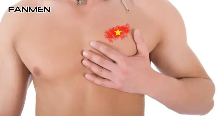Hình Xăm Lá Cờ Việt Nam Ở Ngực Trái