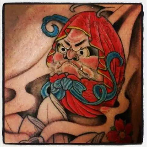 Hình Xăm Lật Đật Daruma Mini