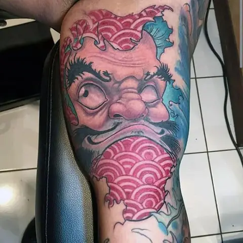 Hình Xăm Lật Đật Daruma Mini