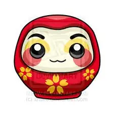 Hình Xăm Lật Đật Daruma Mini