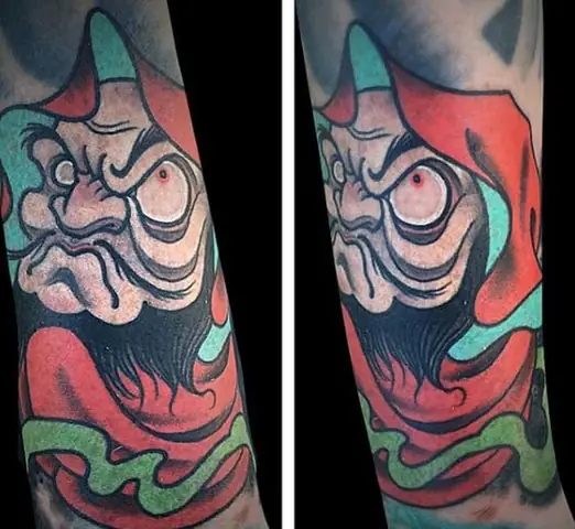 Hình Xăm Lật Đật Daruma Mini