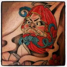 Hình Xăm Lật Đật Daruma Mini