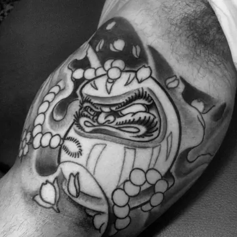 Hình Xăm Lật Đật Daruma Mini