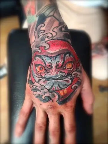 Hình Xăm Lật Đật Daruma Mini