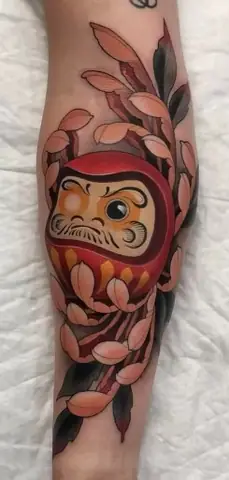 Hình Xăm Lật Đật Daruma Mini