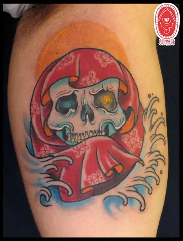 Hình Xăm Lật Đật Daruma Mini
