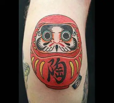 Hình Xăm Lật Đật Daruma Mini