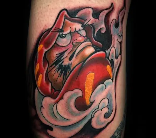 Hình Xăm Lật Đật Daruma Mini