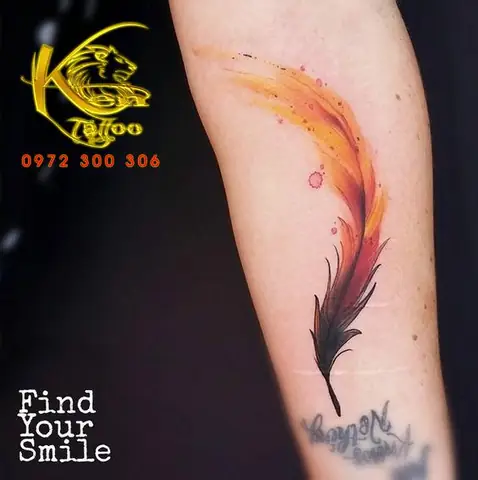 Xăm Hình Lông Vũ Đẹp Dành Cho Nữ