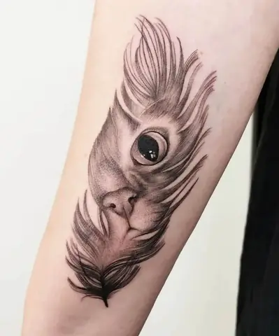 Hình Xăm Lông Vũ Ở Cổ