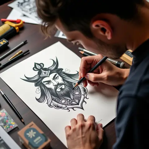 Hình Xăm Lữ Bố Điêu Thuyền: Di Sản Văn Hóa Trường Tồn