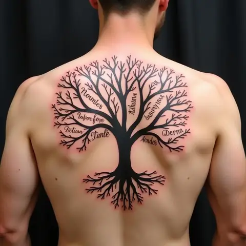 Hình Xăm Về Gia Đình