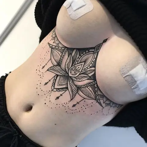Hình Ảnh Cho Hình Xăm Mandala Ở Bụng: