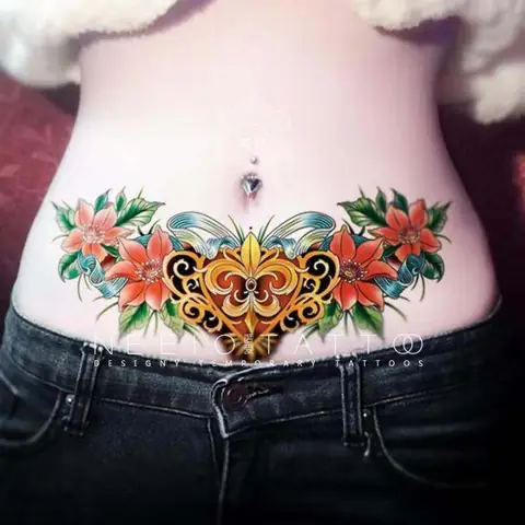 Hình Ảnh Cho Hình Xăm Mandala Ở Bụng: