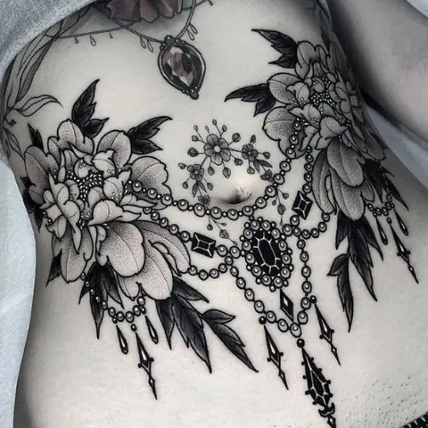 Hình Ảnh Cho Hình Xăm Mandala Ở Bụng:
