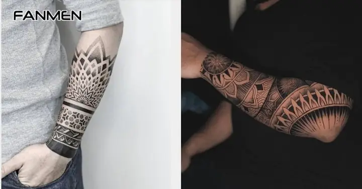 Hình Xăm Mandala Blackwork Hình Xăm Mandala Blackwork
