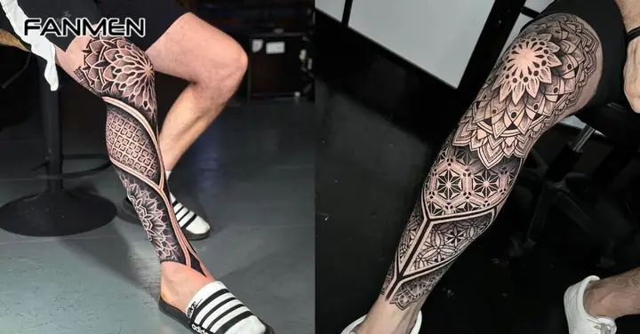Hình Xăm Mandala Blackwork Hình Xăm Mandala Blackwork
