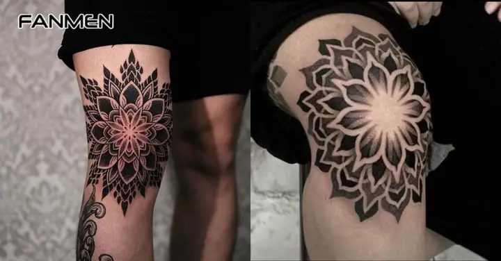 Hình Xăm Mandala Blackwork Hình Xăm Mandala Blackwork