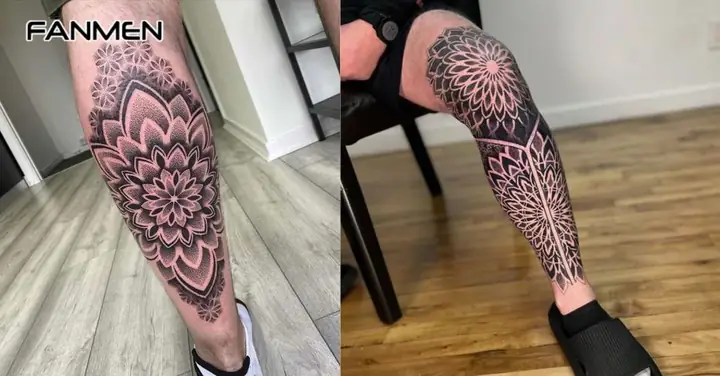 Hình Xăm Mandala Blackwork Hình Xăm Mandala Blackwork