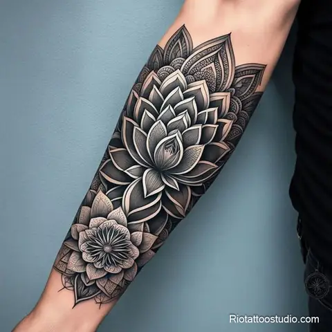 Hình Xăm Mandala Ở Chân