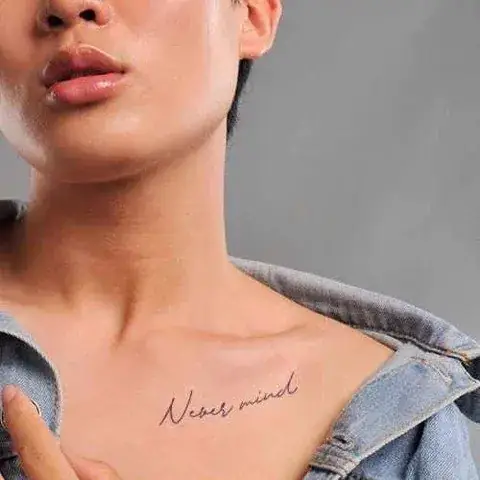 Hình Xăm Chữ Động Viên, Cố Gắng