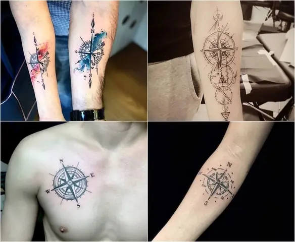Hình Xăm La Bàn