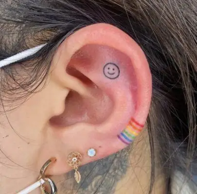 Vị Trí Xăm Hình Mặt Cười Mini Được Yêu Thích Nhất