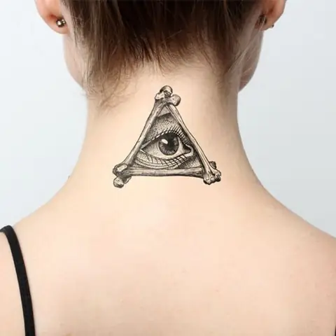 Hình Xăm Mất Thần Horus Sau Gáy Hình Xăm Mất Thần Horus Sau Gáy