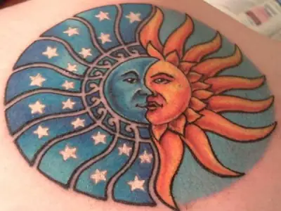 Những Mẫu Tattoo Mặt Trăng Và Mặt Trời Đẹp