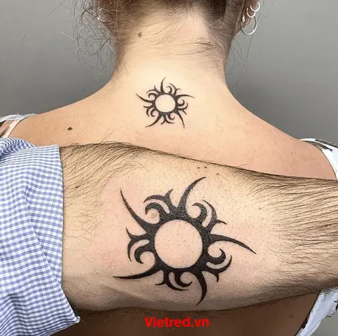 Hình Xăm Mặt Trời Bộ Lạc