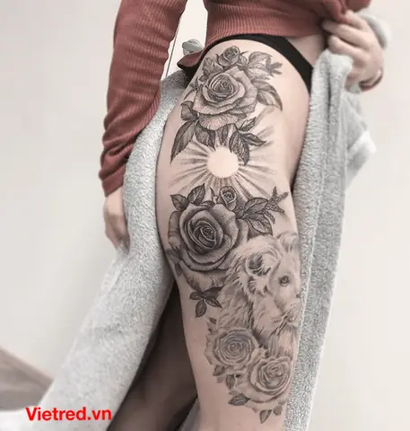Hình Xăm Tia Nắng Mặt Trời