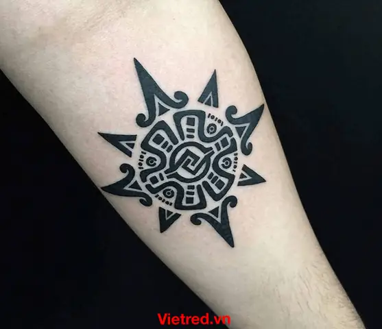 Hình Xăm Mặt Trời Bộ Lạc