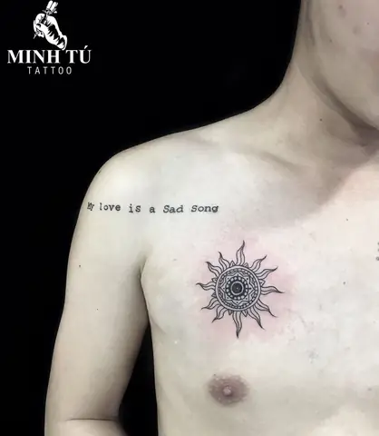 Hình Ảnh Cho Hình Xăm Mặt Trời Sau Gáy: