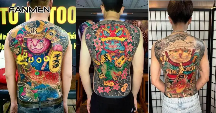 Hình Xăm Mèo Thần Tài Hình Xăm Mèo Thần Tài
