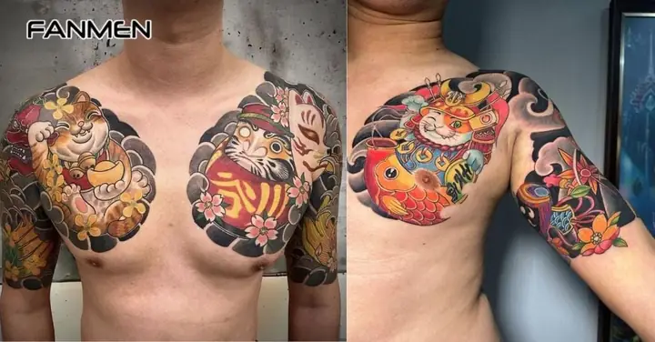 Hình Xăm Mèo Thần Tài Hình Xăm Mèo Thần Tài