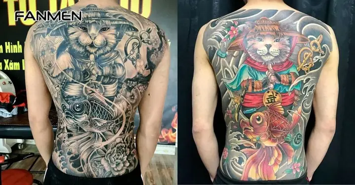 Hình Xăm Mèo Thần Tài Hình Xăm Mèo Thần Tài