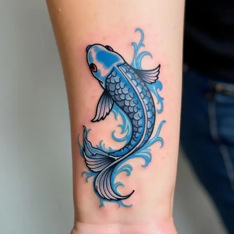 Hình Xăm Cá Chép (koi Fish)