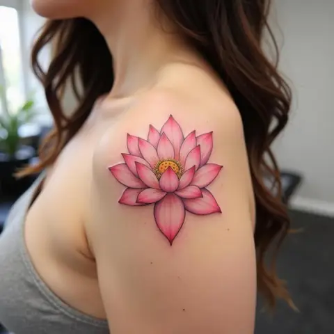 Hình Xăm Hoa Sen (lotus)