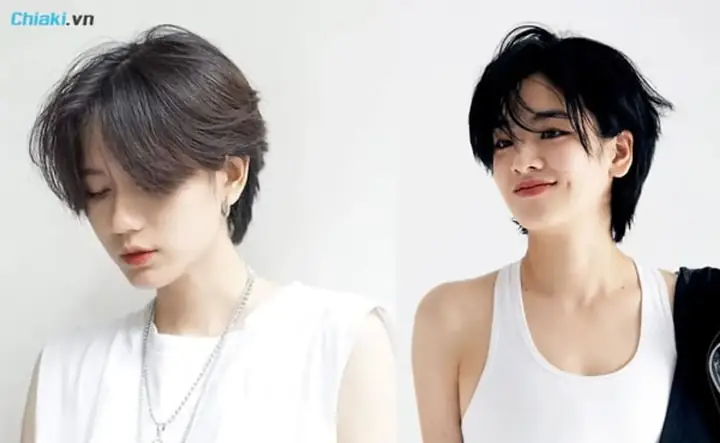 15. Tóc Ngắn Nữ Cá Tính Tomboy 2 Mái 15. Tóc Ngắn Nữ Cá Tính Tomboy 2 Mái