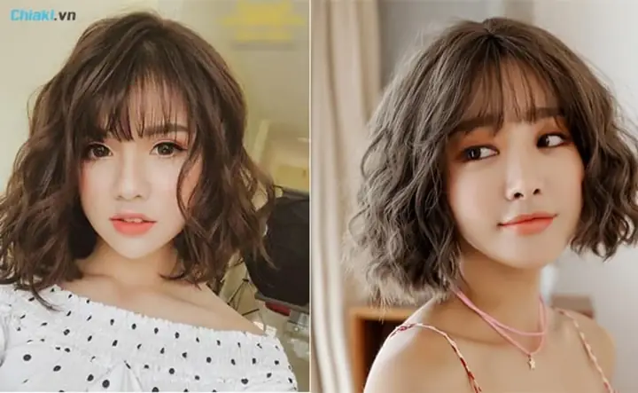 Mẫu Tóc Ngắn Đẹp Uốn Gợn Sóng Nước Mẫu Tóc Ngắn Đẹp Uốn Gợn Sóng Nước
